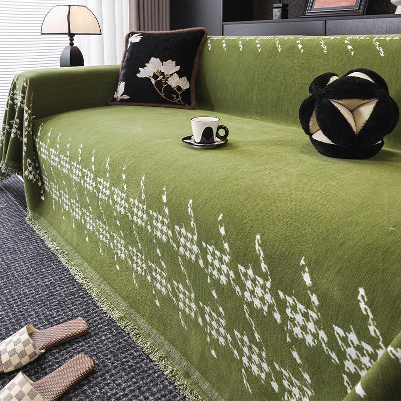

New Sofa Cover One-Piece All-Inclusive Sofa Cushion Oversized Anti-Cat Scratch Black Dirt-Resistant Sofa Cover 180*130cm