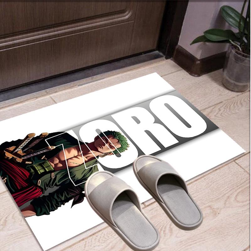 Roronoa Zoro Pattern Rug, Indoor/Outdoor Mat, for Picnic, Gameroom, Bedroom, Office, Living Room, Home Decor Carpet, Birthday Gift