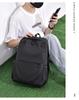 Men's Large Capacity Solid Color Backpack: Ideal for Business Travel, School, and College.