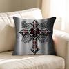 Chic Style Luxury Bilng Bling Gothic Cross Personalized Picture Text Home Decorative Pillows Household Gifts 45x45cm