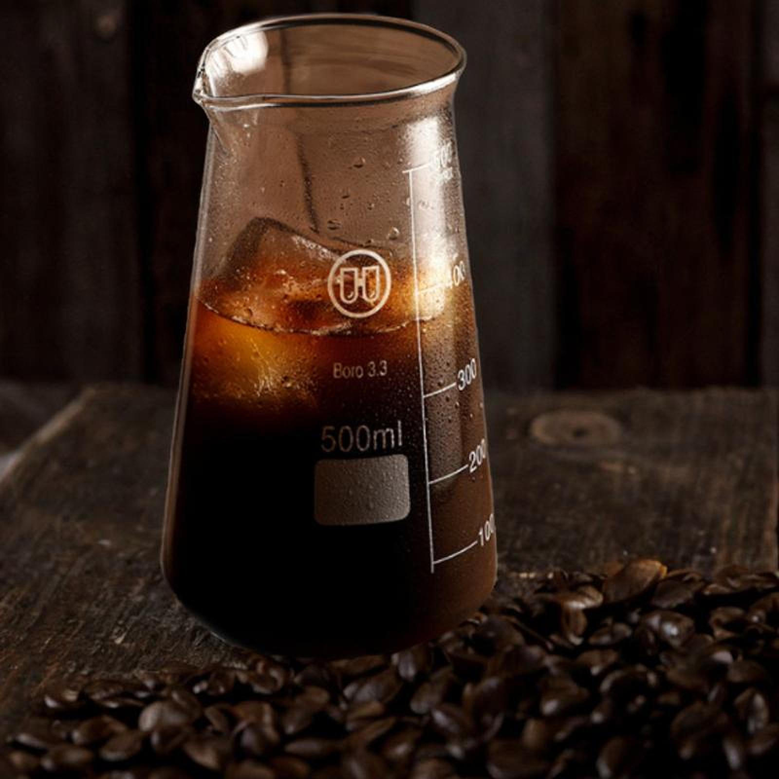 

Конический стеклянный мерный стакан, тройной кофейник, вспениватель, кувшин для смешивания молока 500ml