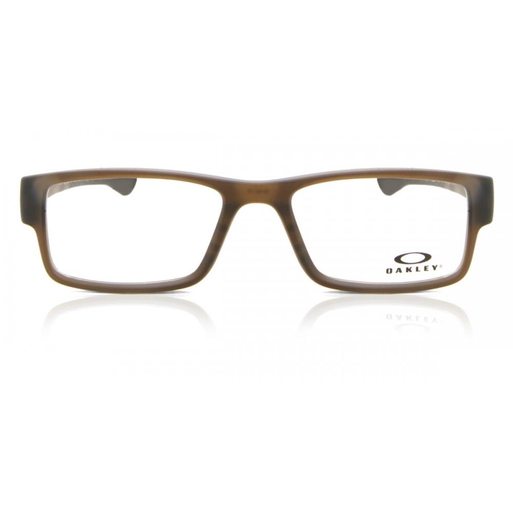 Oakley Ox8046 Airdrop 804617 Men Eyeglasses Satin Brown Smoke/55-18-143