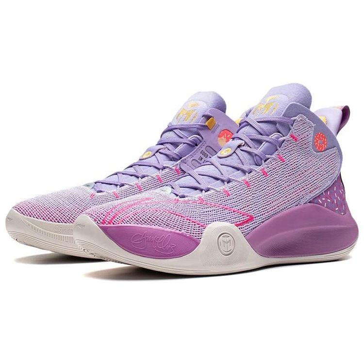 Li-Ning CJ-1 Mid Donut Men Sneakers Purple Soft-Purple ABAR019-23