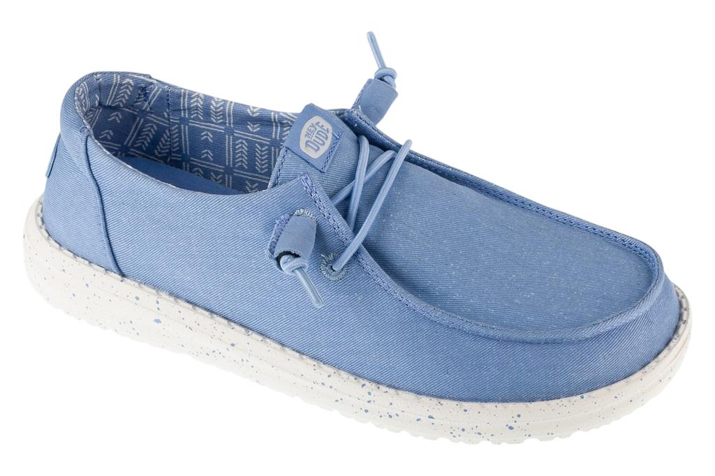 Hey Dude Wendy Stretch Canvas, Womens blue Sneakers