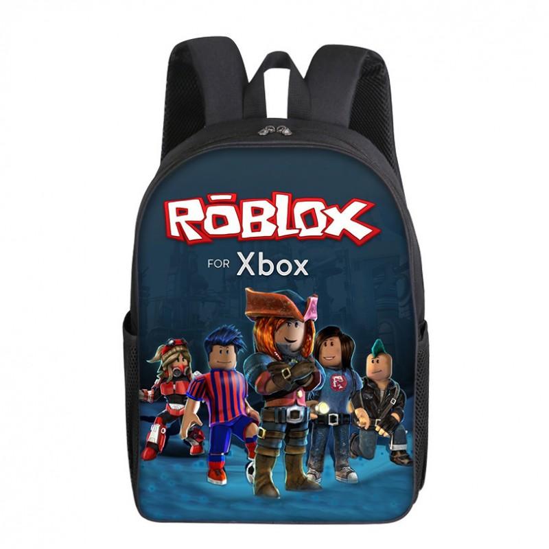 Roblox Kinderschoolrugzak Jongens Meisjes Lichtgewicht Oxford Stof Dubbele Riem Tas Met Luchtgevulde Riemen
