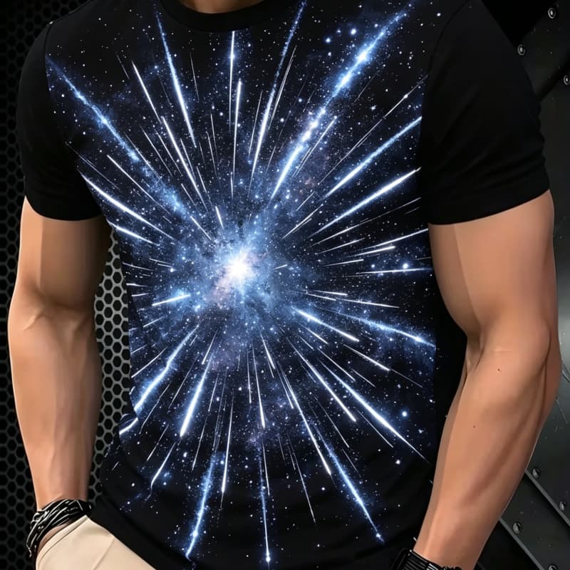 

Round neck short-sleeved T-shirt top, comfortable and breathable fabric, casual and sports style S