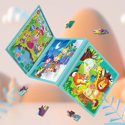 Children's Puzzle Advanced Large Block Puzzle Puzzle Magnetic Animal Traffic Tiers 1 To 5 Class Plane Puzzle