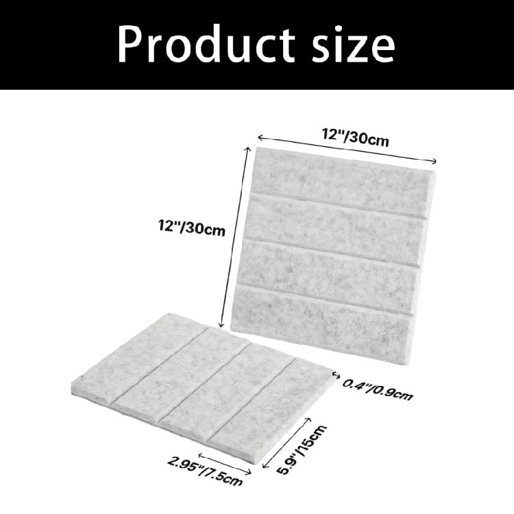 Felt Bulletin Board Cork Board Alternative Push Pin Board Cork Board Felt Wall Tile with Slats Wall Paneling for Office