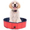Foldable Pet Bathing Tub Portable Shower Basin Bathroom Cleaning Bathtub for Dogs CatsL 160x30cm Red