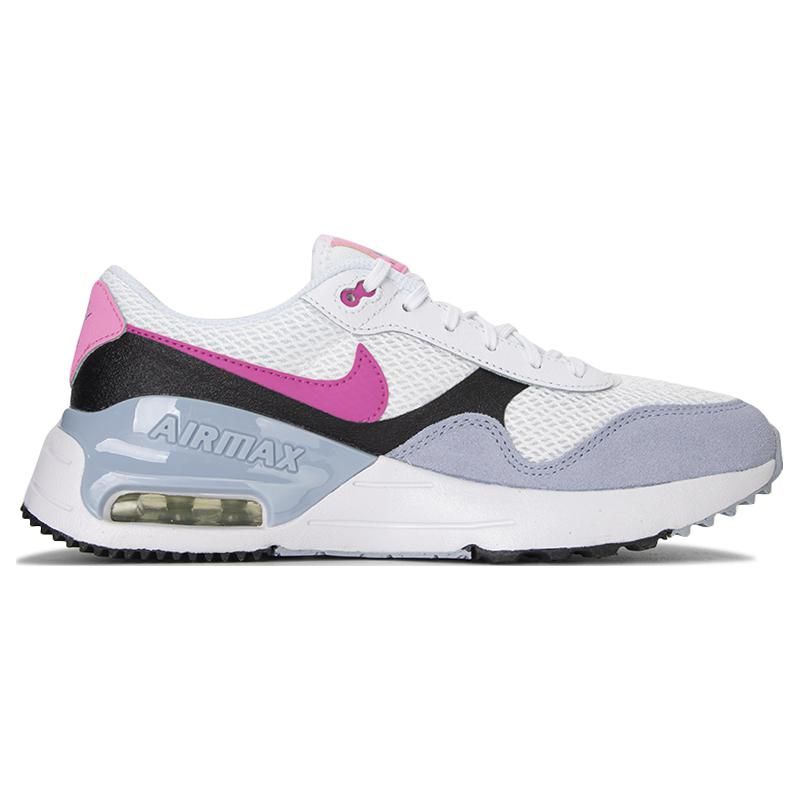 Nike Air Max SYSTM GS Bright Colors! Kids Sneakers White Black Blue-Whisper DQ0284-106