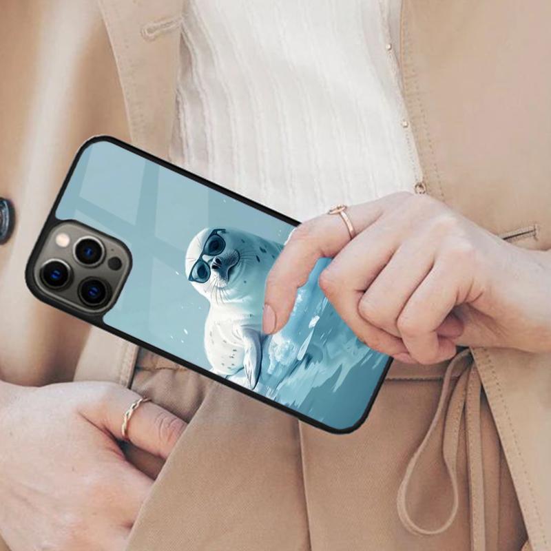 Chill Seal - Animals Cute Magnetic Phone Case For APPLE iPhone 17 Air 16 14 13 12 Pro Max 15 Plus Wireless Charge MagSafe Cover
