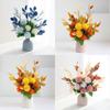 Artificial Hydrangea Faux Flowers With Vase For Garden Party Decoration Wedding