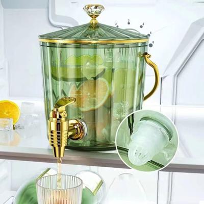 Getränkespender mit Zapfen, Saftglas für Saft, Limonade, Kühlschrank, Dichtung, Wasserhahn, Kaltwasserkessel, Getränkeeimer, Haushalt