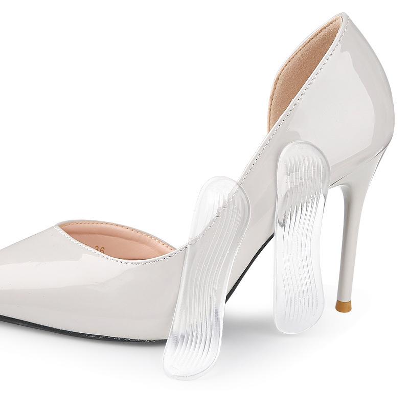 1Pair Gel High Heels Heel Protectors Stickers Women Shoes Heel Cushion Foot Care Non Slip Shoe Pads For Adjustable Size Insoles