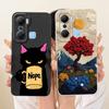 For Infinix X668C Phone Case For Infinix Hot 12 Pro Cover Silicone Cute Cat Fashion Funny Painted Casing For Inifnix Hot 12 Pro