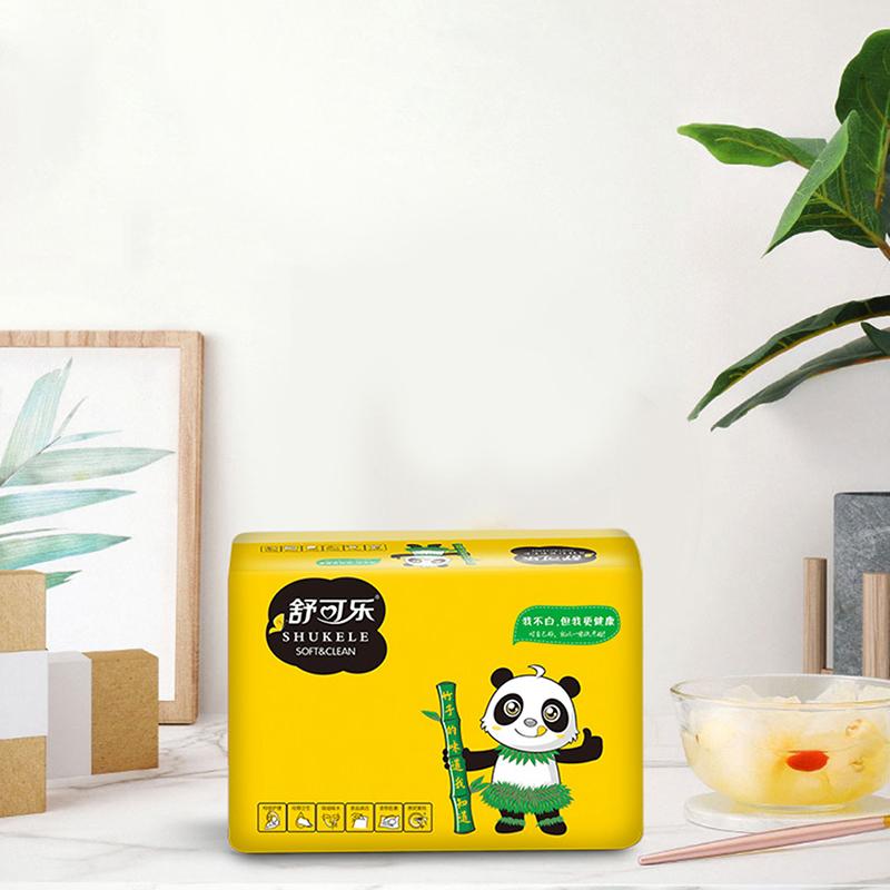 60 ks/balení Přírodní bambusové měkké papírové ubrousky na stolní večeři Papírové kapesníčky Nové