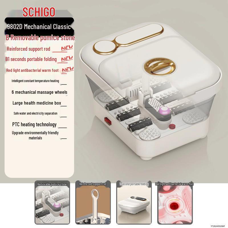 Chigo Smart Portable Foot Bath - Heated, Foldable & Automatic Electric Massager