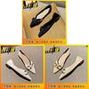 Style Ladies Flat Shoes With Breathable Pu Upper For Casual Daily Wear
