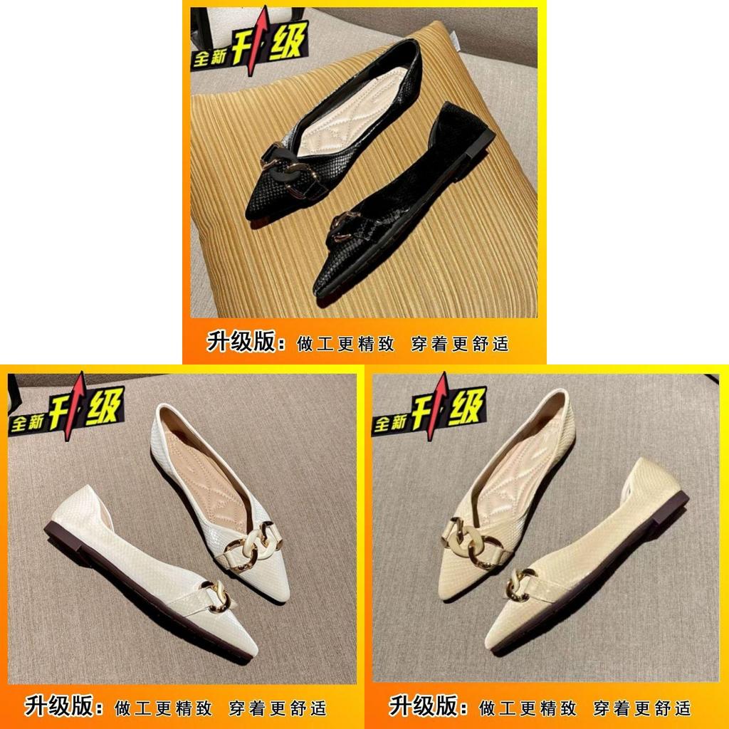 Style Ladies Flat Shoes With Breathable Pu Upper For Casual Daily Wear