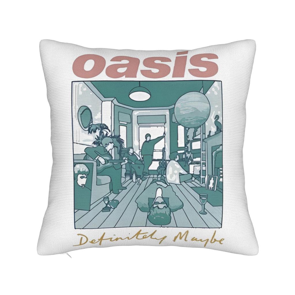 O-Oasis live'25 live band tour Printed Pillowcase Cushion Cover Throw Pillow Cover Warm Home Decorations Square Multi Size