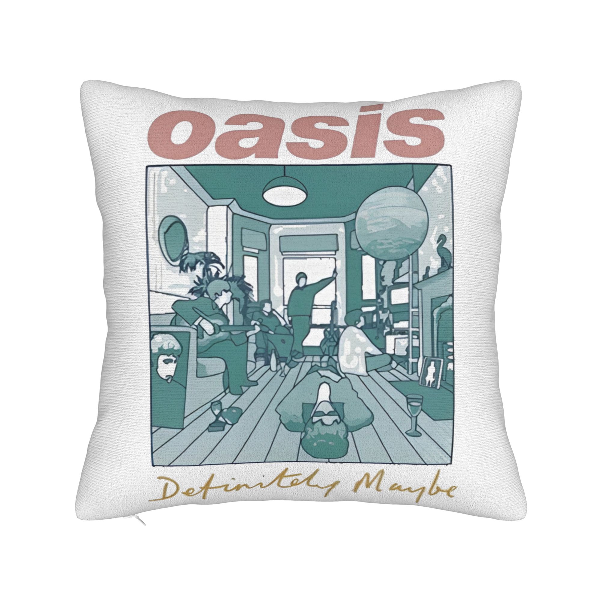 

O-Oasis live 25 live band tour Printing Pillowcases Cushion Cover Pillow Covers Warm Home Decorations Zipper Multi Size 12x12in 30X30cm