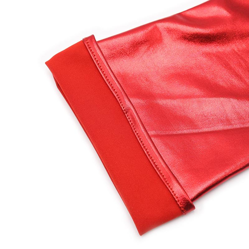 Elastic Patent Leather Stockings for Couples - Women's Flirty SM Bondage Wear