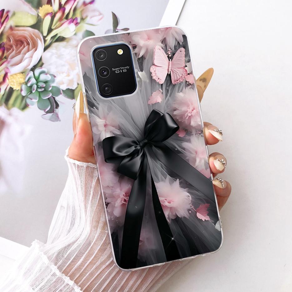For Samsung Galaxy S10 Lite Case SM-G770F Luxury Butterfly Tree Painted Cover Soft Silicone Phone Case For Samsung S10 Lite Bags
