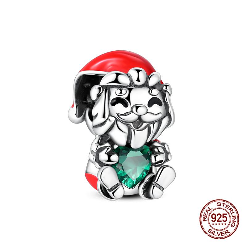 Original Charmscopper Christmas Series Elk Charms Beads Fit 3Mm Original Bracelet Necklace Womens Diy Fine Jewelry Gift