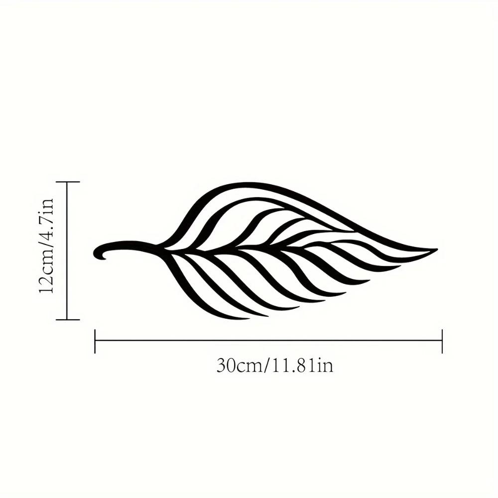 1pc Metal Leaf Wall Decor – Big Leaf Design for Living Room & Garden | Elegant Wall Hanging | Stylish Metal Leaf Decoration