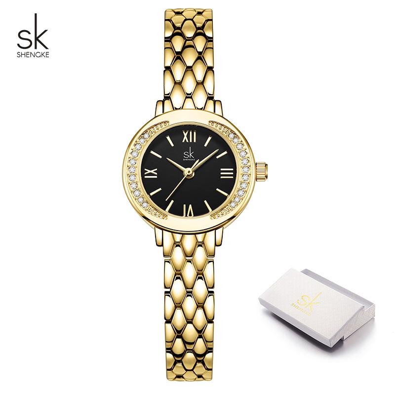 Shengke New Design Women's Quartz Watches Top Brand Ladies Wristwatches Original Female Best Elegant Gifts Clock