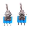 10pcs SPDT Mini Toggle Switch 3-Pin 2 Position ON/ON Miniature Toggle Switch 6A 125V AC Toggle Switch MTS-102