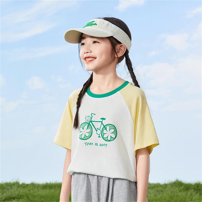 Girls' Summer Fun Color-block Print Short-sleeve T-shirt