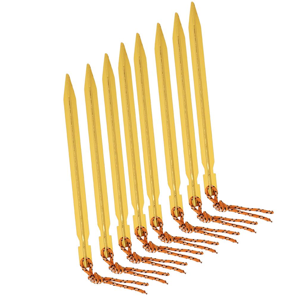 8Pcs Outdoor Aluminium Alloy Trigone Tent Peg Stakes Accessory for Campinggolden
