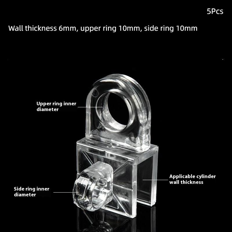 5Pcs Aquarium Fixing Clip Fish Tank Air Mini Water Pipe Clamp Holder Line Tube Oxygen Hose Pump Power Cord Finisher Buckle