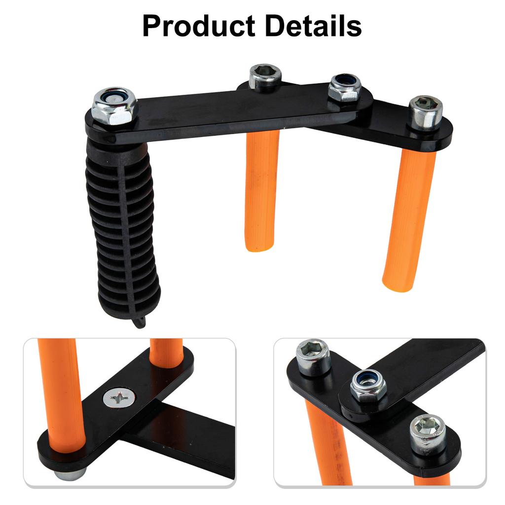 120mm Hebeklemmplatte Leichte Transportklemme Werkzeug Zuverlässiger Transport Dicke Stahlplatten Gummiummantelte Stange