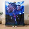 Star Player Kylian Mbappé Blanket Warmthful Decor Great for Bed Office Chair Four Seasons Universal Stylish Decor Best Holiday Gift for Friends Family