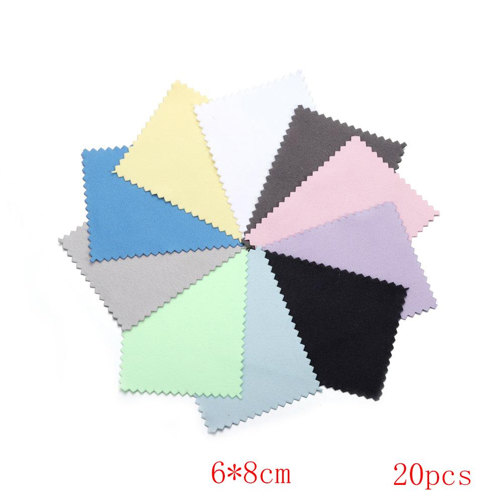 10-50pcs Polish Polishing Cloth Silver Color Cleaning  Polishing Cloth Soft Clean Wipe Wiping Cloth For Silver Gold Jewelry Tool