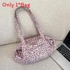 Leopard Print Tote Bag For Women With Soft Suede Material And Multiple Pockets For Daily Use