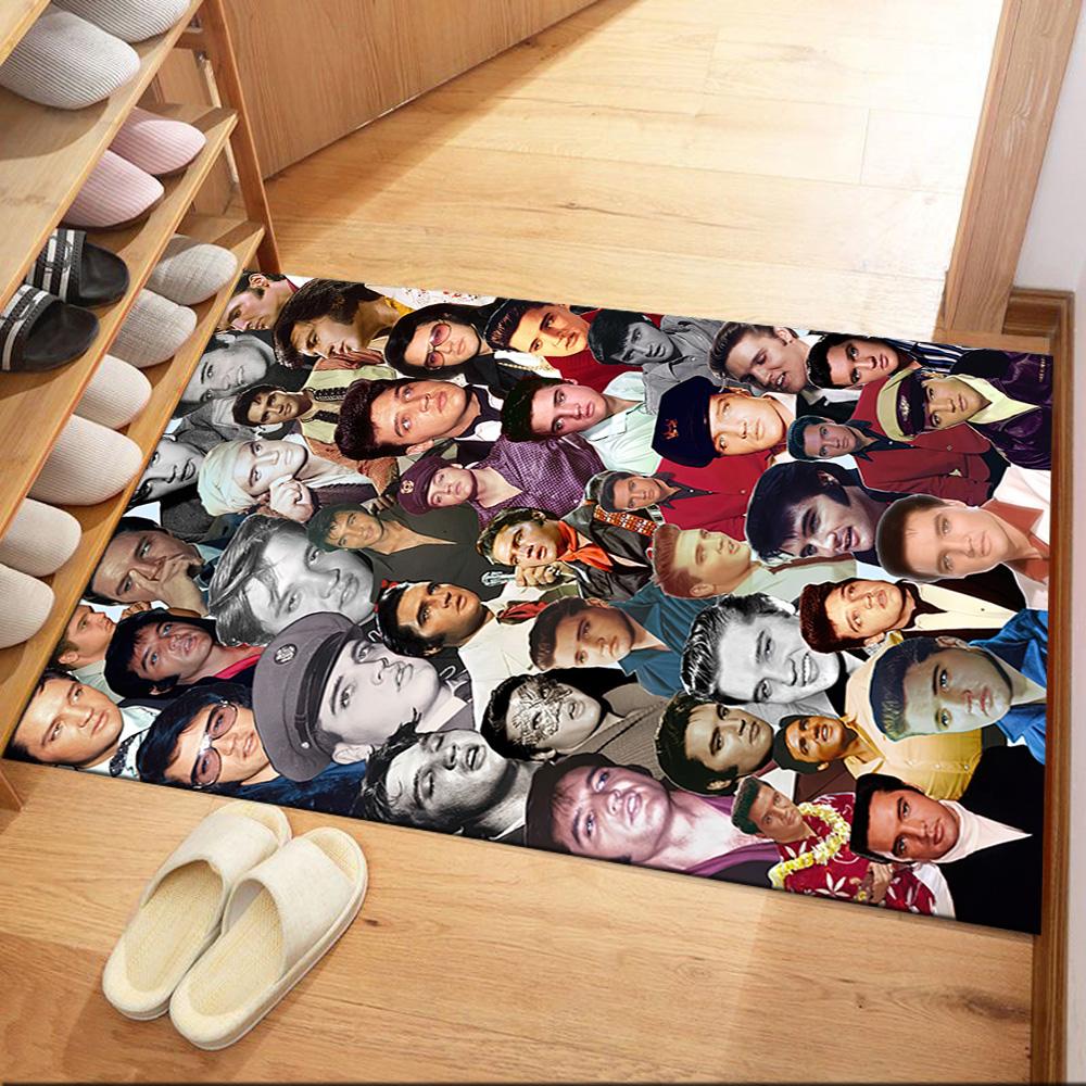 Elvis Floor Mat Design For Study Room Foyer Game Room Playrooms Antislip Rug Office Home Decor Best For Christmas