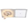 Modern Minimalist Integrated Kitchen Fan with Eye-Protection Light and Bathroom Recessed Oscillating Electric Fan Light