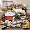 Cartoon Characters Action Pose Money Threepiece Set 1 Duvet Cover 2 Pillowcase Without Core Soft And Comfortable Christmas Birthday Gift