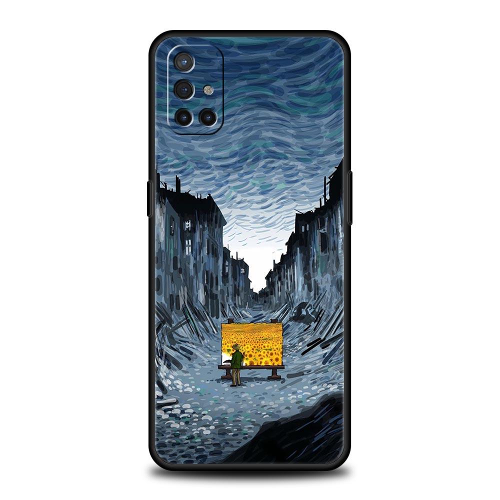 Art Aesthetic Van Gogh Starry Phone Case For OnePlus Nord CE 2 9 8 7 7T 10 Pro 9RT 9R 8T Nord N100 N200 N10 5G Silicone Cover