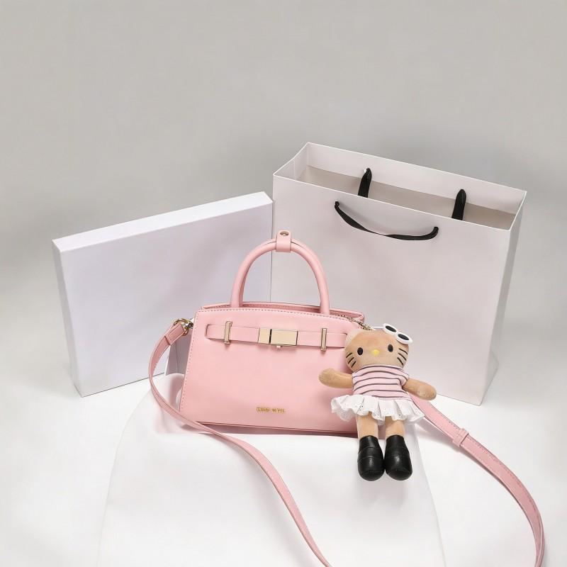 

Pink Light Luxury Handbag Cute Doll Single-shoulder Cross-body Bag розовый