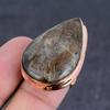 Natural Golden Rutile Gemstone Handmade Copper Jewelry Ring Size 6 z5h55