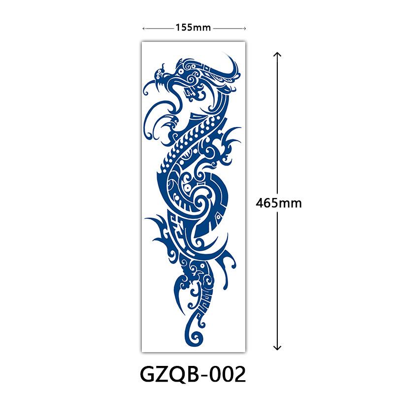 Herbal Tattoo Stickers, Semi-Permanent Tattoo Stickers, Herbal Juice Full Arm Tattoo Stickers