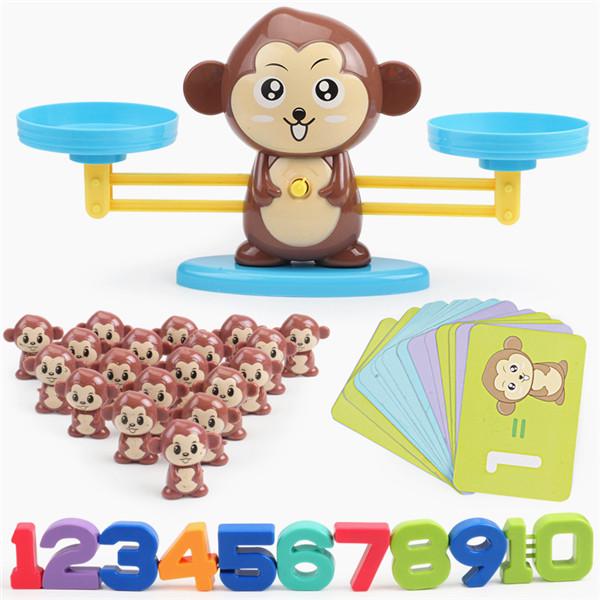 Children Monkey Dog Balance Cool Math Game Fun Learning Educational Toy Gift for Kids Boy 