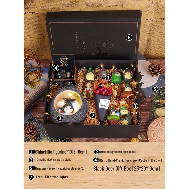 Hayao Miyazaki Figurine Gift Set for Female Friends - Perfect for Birthdays, Middle School, High School, or Graduation.