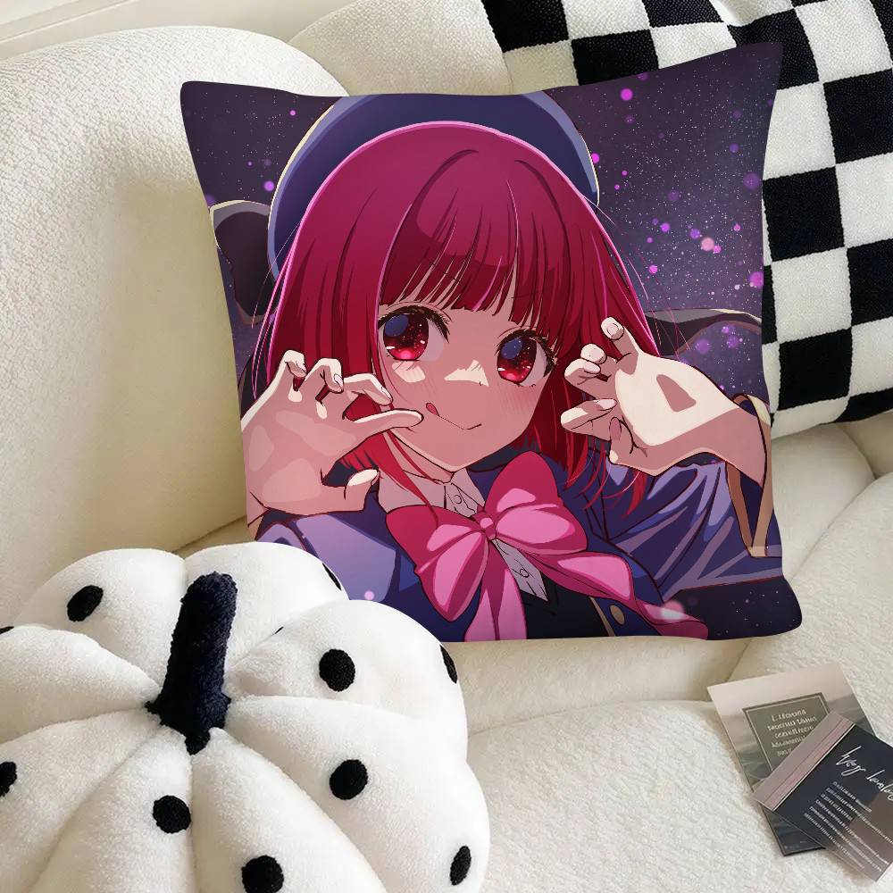 Anime Arima Kana Pillow Case Fashion Square Pillowcase Bedroom Sofa Room Ins Decoration Leisure
