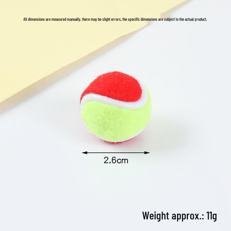 Hot-Selling Tennis Keychain Pendant: Simulation Tennis Toy Photography Prop