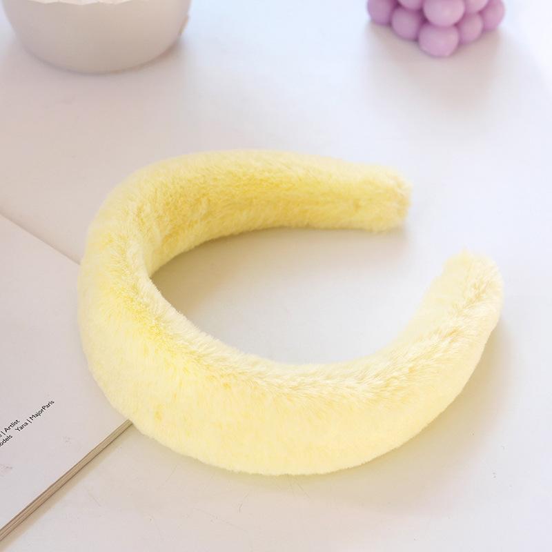 

Женская повязка на голову из искусственного меха с леопардовым принтом, мягкие плюшевые аксессуары для волос, широкие повязки для взрослых девочек, зимняя мода, обруч для волос Size fits all